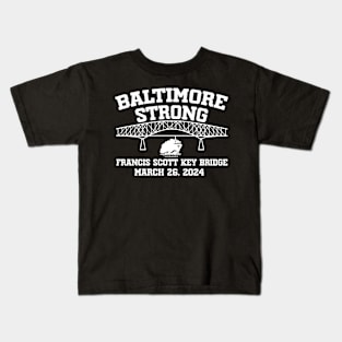 Francis Scott Key Bridge Baltimore Strong March 2024 2 Kids T-Shirt